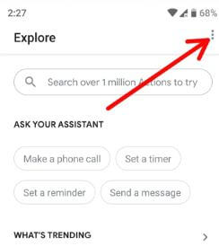Configuración del Asistente de Google en su teléfono inteligente Android