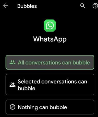 Cómo habilitar y deshabilitar las burbujas para ciertas aplicaciones en Android 11