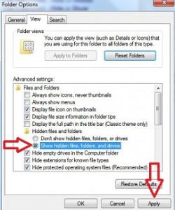 Cómo mostrar archivos y carpetas ocultos en Windows 7