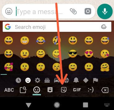 Icono de etiqueta de WhatsApp en Android