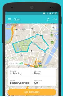 Aplicación Runkeeper GPS Tracker para Android Wear