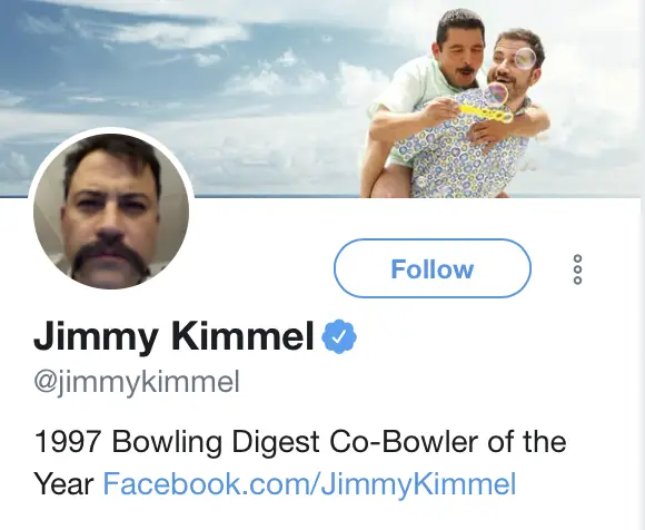 189 Biografías e ideas divertidas en Twitter |  Jimmy Kimmel Twitter Bio |  ZonaDialer.com