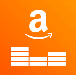 El logotipo de Amazon Music