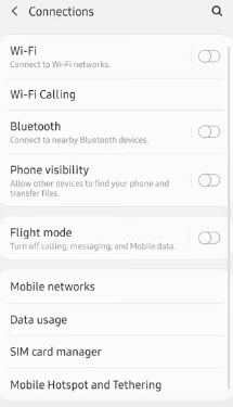 Usar datos móviles en Samsung A50