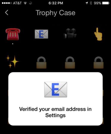Caja de trofeos de Snapchat