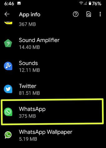 Deshabilitar las notificaciones de chat de WhatsApp