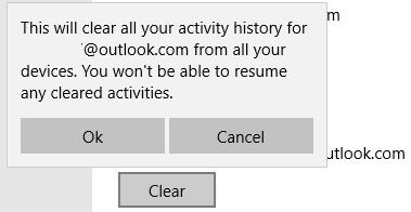 Cómo borrar el historial de actividad de Windows 10