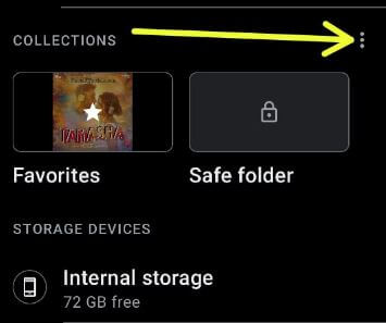 Cómo encontrar fotos ocultas en la carpeta segura en Android 11