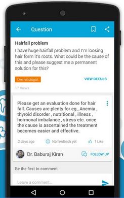 Aplicación Practo Health para Android