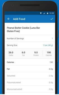 Aplicación de conteo de calorías para la nutrición