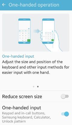 Cómo activar el modo de una mano en Android Lollipop 5.1.1