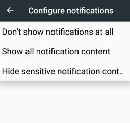 Ocultar contenido sensible de las notificaciones de la pantalla de bloqueo en Android