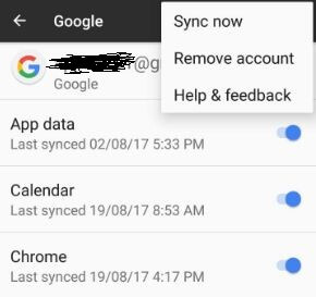 Elimina tu cuenta de Google para solucionar el problema de protección de Google Play.