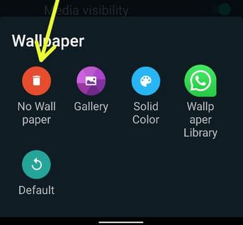 Eliminar el fondo de pantalla del chat de WhatsApp en Android