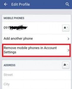 Cómo eliminar tu número de móvil de Facebook