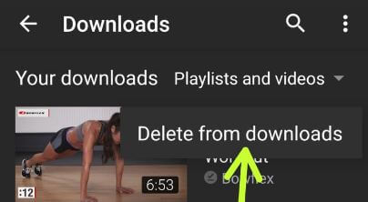 Cómo eliminar videos guardados en YouTube en Android