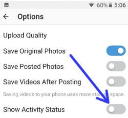 Cómo desactivar el último estado activo de Instagram en su dispositivo Android