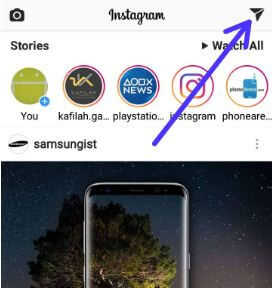 Última comprobación en Instagram en Android