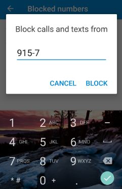 bloquear llamadas y SMS en Android Nougat