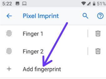 Cómo hacer huellas dactilares en un Pixel 3