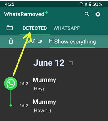 Cómo leer mensajes eliminados de WhatsApp en un teléfono Android sin ninguna aplicación