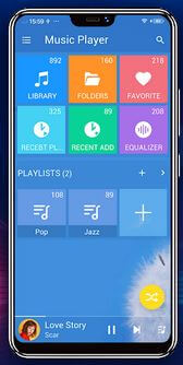 Aplicación Music Player Audio Player para Android