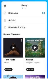 Reproductor de música Android Aip Shazam