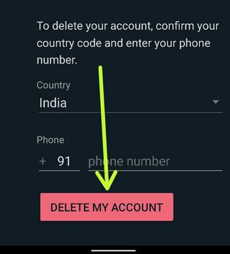 Eliminar la cuenta de WhatsApp de Android