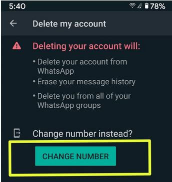 Cómo cambiar el número de WhatsApp en un teléfono Android