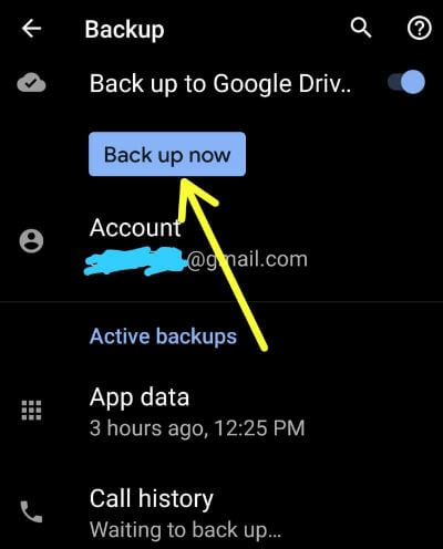 Cómo hacer una copia de seguridad de los datos en Android 10