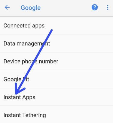 Cómo arreglar aplicaciones instantáneas que no funcionan en Android Oreo 8.1