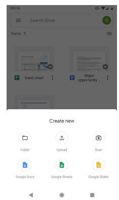 Transferencia de archivos de Google Drive para Android