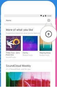 Aplicación de música Soundcloud para Android