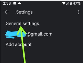 El modo oscuro de Gmail