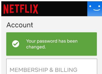 Cambia tu contraseña en Netflix
