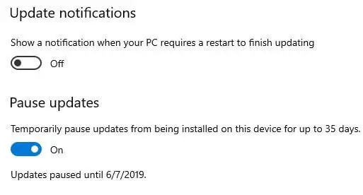 Cómo detener las actualizaciones en una PC con Windows 10