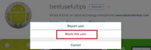bloquear a alguien en Instagram en la web