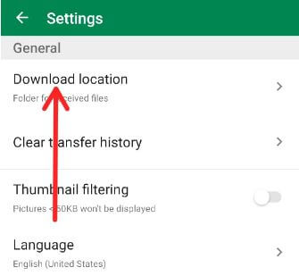 Cómo cambiar la ubicación de Xender Storge en el último dispositivo Android