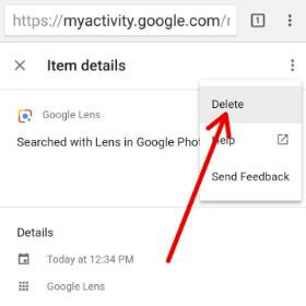Eliminar la actividad de la lente de Google de Pixel 2