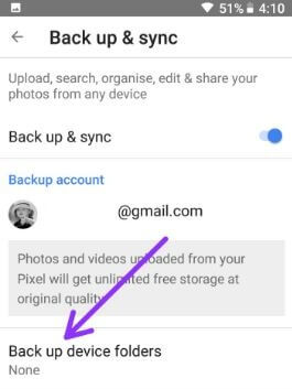 Cómo ejecutar copias de seguridad de fotos y videos automáticamente en Google Pixel 2 XL