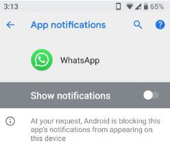 Bloquea las notificaciones de WhatsApp en tu teléfono Android