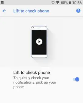 Android 8.1 Oreo Lift para revisar los gestos de tu teléfono