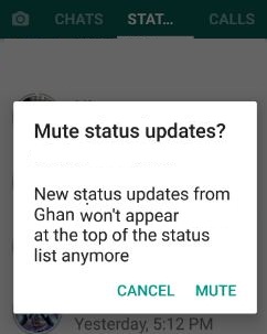 Cómo deshabilitar la actualización de estado de WhatsApp de Android