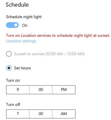 Cómo instalar Night Light en Windows 10