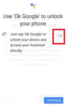 Use Google OK para desbloquear su dispositivo de píxeles