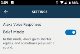 Cómo ejecutar el modo corto en la aplicación de Android Alexa