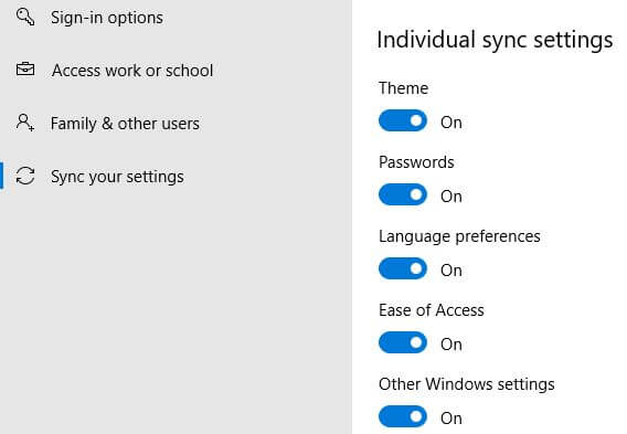 Habilite o deshabilite la configuración de sincronización automática en su PC con Windows 10