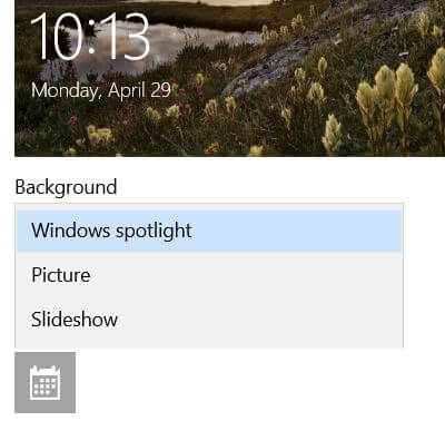 Descargar cambio de fondo de pantalla para la pantalla de bloqueo en Windows 10