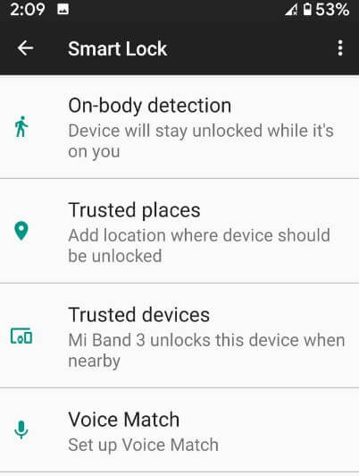 Cómo usar el bloqueo inteligente en Android 10