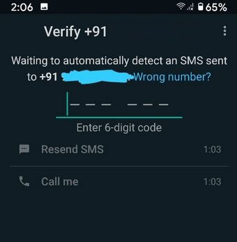 Cambiar el número de WhatsApp en lugar de eliminar la cuenta de WhatsApp de Android